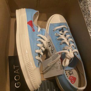 Light blue Comme Des Garcones Converses